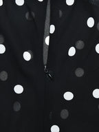 Vacation Dresses Maxi Sleeveless Polka Dot V-Neck Sexy Black Dress
