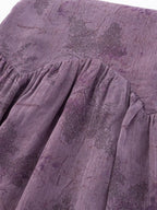 Daily Dresses For Women Deep Purple Polyester Shaping Sleeveless Straps Neck Dress