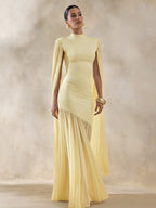Party Dress Maxi Black Jewel Neck Sleeveless Chic Semi Formal Dress