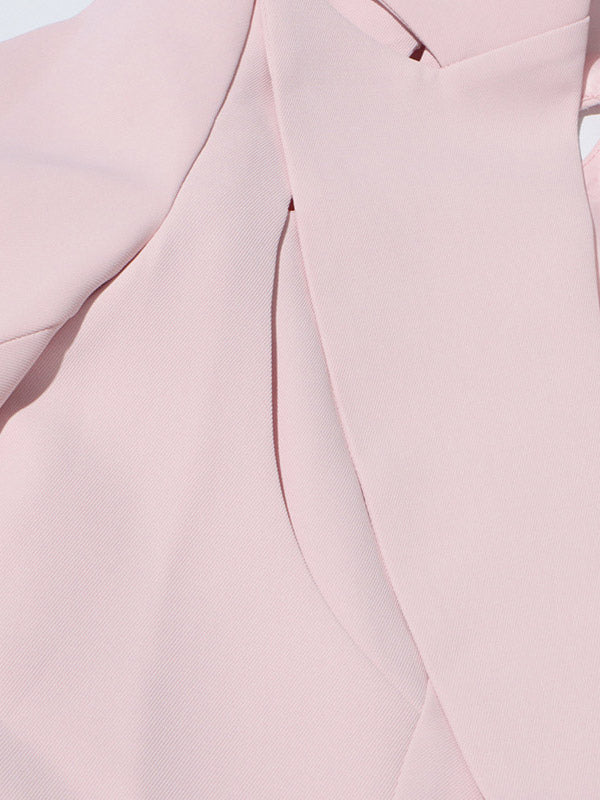 Blazer For Women Chic Cut Out Long Sleeves Outerwear