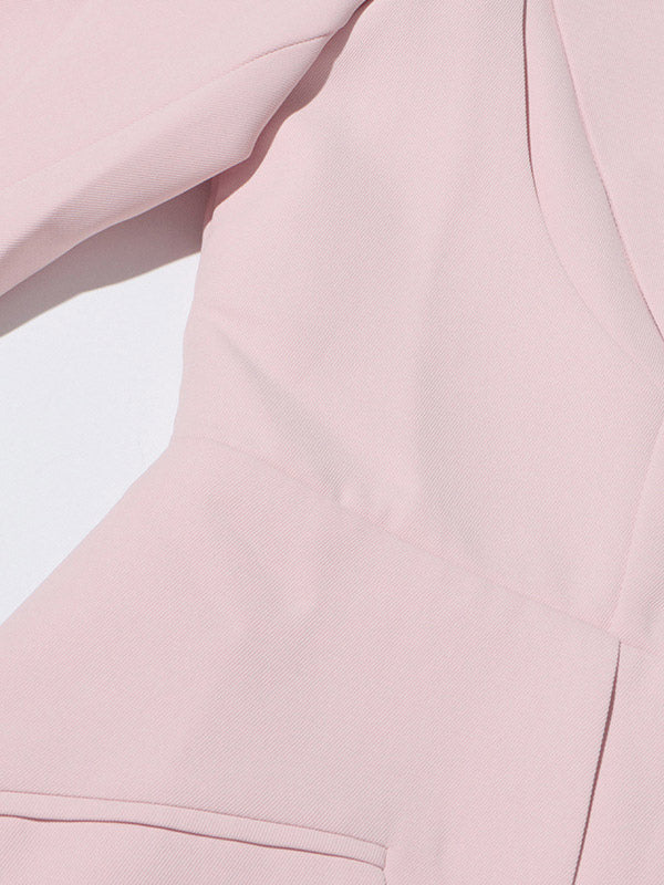 Blazer For Women Chic Cut Out Long Sleeves Outerwear
