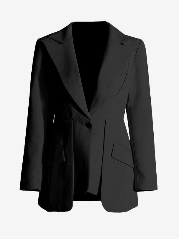 Blazer For Women Chic Cut Out Long Sleeves Outerwear