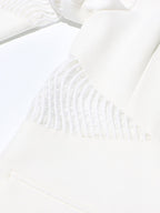 Blazer For Women V-Neck Cut Out Long Sleeves Outerwear