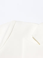 Blazer For Women V-Neck Cut Out Long Sleeves Outerwear