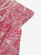 Two Piece Sets Rose Casual Floral Print Resort Wear Sleeveless Skirt Set