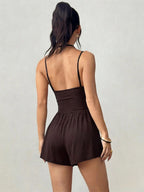 Two Piece Sets Burgundy Casual Daily Casual Scoop Neck Sleeveless Pant Set