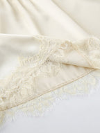 Two Piece Sets Apricot Chic Lace Daily Casual Sleeveless Skirt Set
