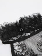 Two Piece Sets Black Daily Casual Lace Chic Sleeveless Skirt Set