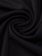 Party Midi Dress Black Sleeveless Sheer Sexy Semi Formal Dress
