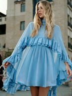 Two Piece Sets Rose Casual Ruffles Daily Casual Skirt Set