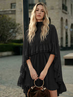 Two Piece Sets Rose Casual Ruffles Daily Casual Skirt Set
