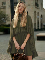 Two Piece Sets Rose Casual Ruffles Daily Casual Skirt Set
