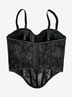 Corset Tops Black Sexy Sleeveless Straps Neck Slim Fit Tops