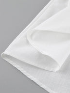 Daily Dresses Maxi For Woman Sleeveless Jewel Neck Natural Waist Elegant White Dress