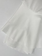Date Night Dresses Mini Strappy Ruffles Long Sleeves V-Neck Flared Sleeves Chic Black Dress