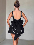 Party Dress Mini White Jewel Neck Pearls Sleeveless Backless Sexy Semi Formal Dress