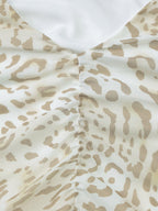 Night Out Dresses Leopard Polyester Leopard Print Sleeveless Halter Asymmetrical Summer Dress