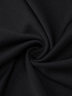 Date Night Dresses Mini Long Sleeves Two-Tone Off-The-Shoulder Chic Black Dress