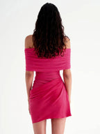 Party Dress Dresses Mini Green Strapless Pleated Sleeveless Semi Formal Dress
