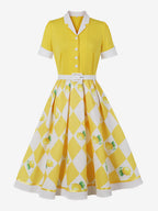 Vintage 1950s Swing Cocktail Dress Women Sleeveless Retro Dress