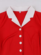 Vintage 1950s Swing Cocktail Dress Women Sleeveless Retro Dress