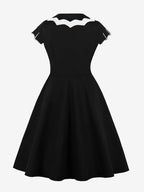 Vintage 1950s Swing Cocktail Sleeveless Retro Dress