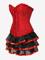 Night Out Dresses Corsets Burgundy Sleeveless Strapless Backless Summer Dress