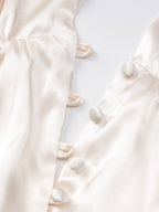 Date Night Dresses Mini Pleated Lace Up Sleeveless Halter Sweet Champagne Dress