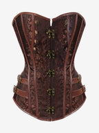 Corset Tops Black Sexy Strapless Slim Fit Buttons Lace-up Tops