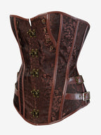Corset Tops Black Sexy Strapless Slim Fit Buttons Lace-up Tops