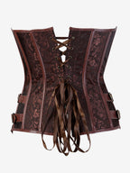 Corset Tops Black Sexy Strapless Slim Fit Buttons Lace-up Tops