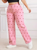 Jeans Women's Bottoms Printed Cool Wide Casual Jeans