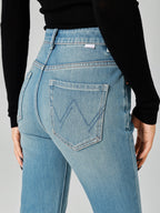 Jeans Women's Bottoms For Women Elegant Raised Waist Daily Casual Jeans