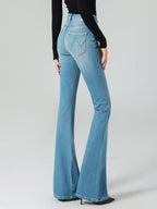 Jeans Women's Bottoms For Women Elegant Raised Waist Daily Casual Jeans