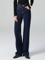 Jeans Women's Bottoms For Woman Wide Cool Cotton Elegant Jeans