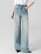 Jeans Women's Bottoms Wide Elegant Jeans
