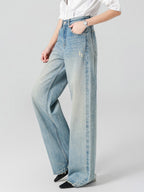 Jeans Women's Bottoms Wide Elegant Jeans