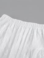 Skirts White Lace Elegant Irregular Knee Length Women's Bottoms