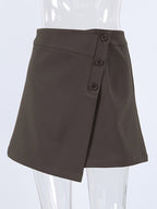 Skirts Brown Summer Mini Women's Bottoms
