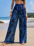 Pants Orange Red Raised Waist Trousers