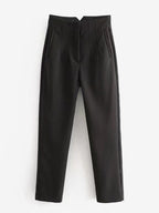 Pants Khaki Raised Waist Trousers