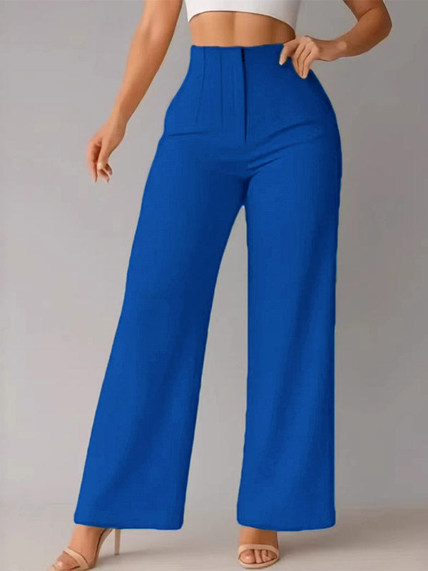 Pants Khaki Raised Waist Trousers