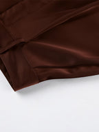 Pants Brown Raised Waist Trousers