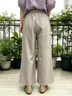 Pants Black Polyester Trousers
