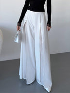 Pants Black Raised Waist Trousers