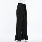Pants Black Raised Waist Trousers