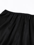 Pants Black Raised Waist Trousers