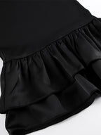 Pants Black Raised Waist Trousers