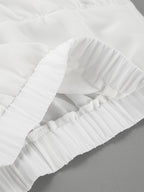 Skirts White Chiffon Elegant Mini Women's Bottoms