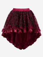 Skirts Black Tulle Raised Waist Sexy Irregular Mini Women's Bottoms